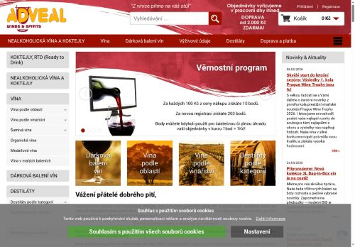 Zobrazit webové stránky Adveal Wines & Spirits