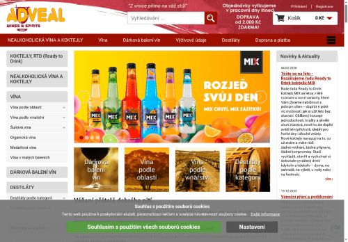 Zobrazit webové stránky Adveal Wines & Spirits