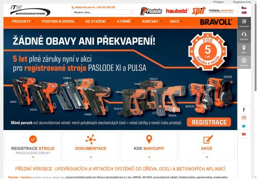 Zobrazit webové stránky ITW Construction Products CZ/SK - Bravoll