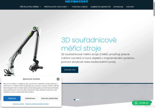 Zobrazit webové stránky METROTEST, s.r.o.