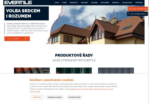 Zobrazit webové stránky EVERTILE - Lehké ocelové střešní tašky