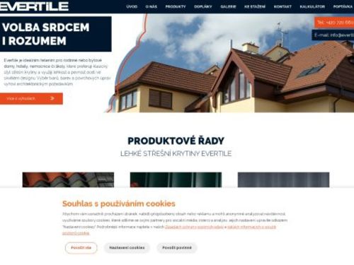 EVERTILE - Lehké ocelové střešní tašky