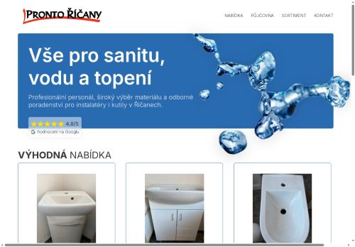 Zobrazit webové stránky Pronto Říčany, spol. s r.o.