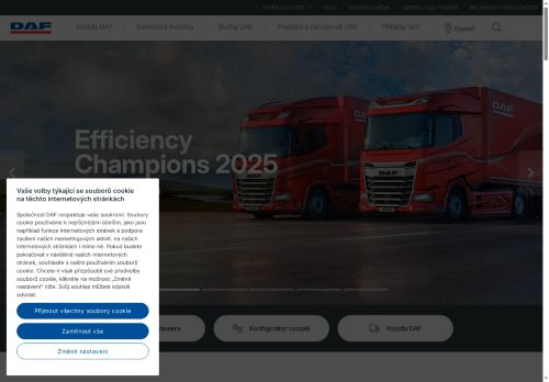 Zobrazit webové stránky DAF Trucks CZ, s.r.o.