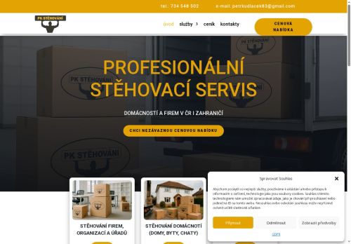 Zobrazit webové stránky PK stěhování s.r.o.