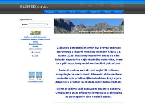 Ambulance alergologie a klinické imunologie ALIMED - MUDr. Elena Kolouchová