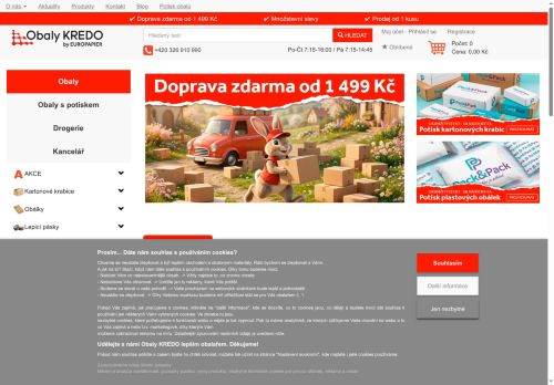 Zobrazit webové stránky Obaly  KREDO - Vlastní výroba krabic