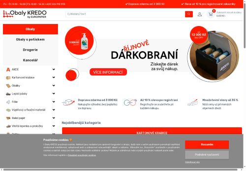 Zobrazit webové stránky Obaly  KREDO - Vlastní výroba krabic
