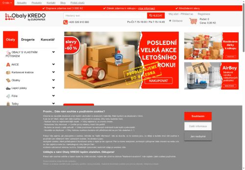 Zobrazit webové stránky Obaly  KREDO - Vlastní výroba krabic