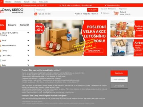 Obaly  KREDO - Vlastní výroba krabic