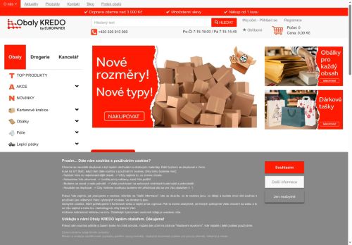 Zobrazit webové stránky Obaly  KREDO - Vlastní výroba krabic