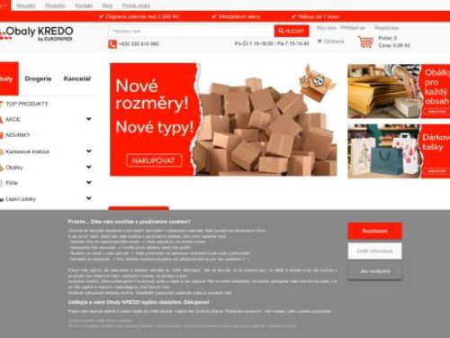 Obaly  KREDO - Vlastní výroba krabic