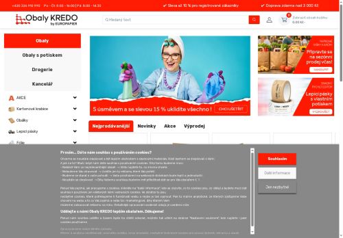 Zobrazit webové stránky Obaly  KREDO - Vlastní výroba krabic
