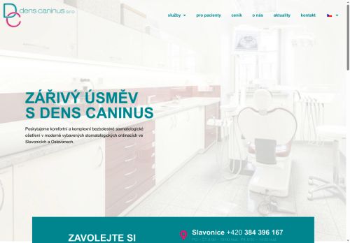Zobrazit webové stránky Stomatologická ordinace Dens caninus s.r.o.