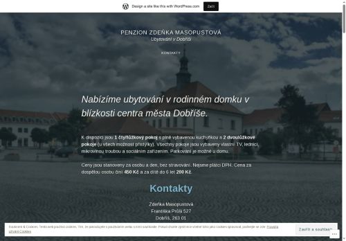 Zobrazit webové stránky Penzion Zdeňka Masopustová