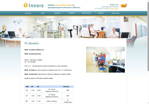 Zobrazit webové stránky Praktický lékař pro dospělé - MUDr. Dana Horešovská