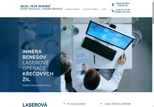 Zobrazit webové stránky Cévní poradna - MUDr. Petr Kubarič