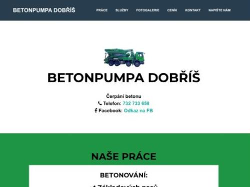 Jan Pinsker - betonpumpa Dobříš