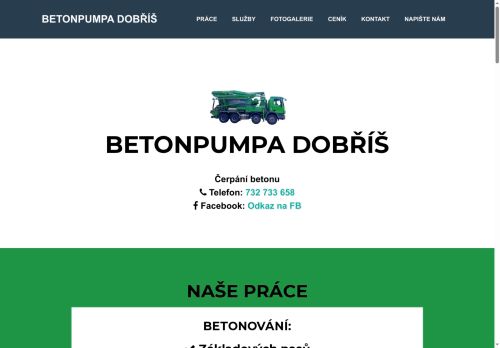 Zobrazit webové stránky Jan Pinsker - betonpumpa Dobříš