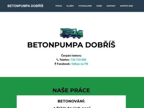 Jan Pinsker - betonpumpa Dobříš