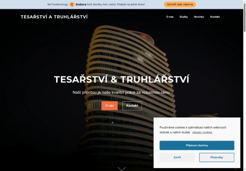 Zobrazit webové stránky Tesařství a truhlářství David Rous