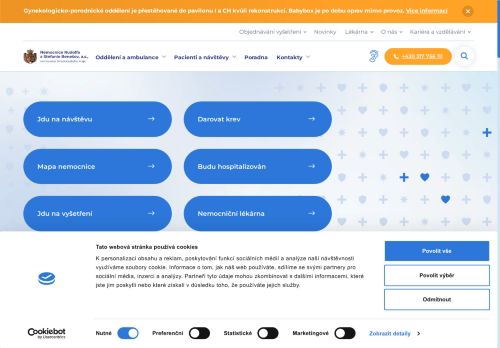 Zobrazit webové stránky Dětská všeobecná ambulance Nemocnice Benešov