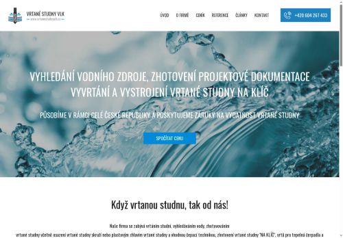 Zobrazit webové stránky Václav Vlk - Vrtané studny Dobříš