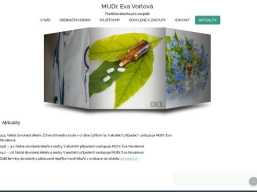 Praktický lékař pro dospělé - MUDr. Eva Vorlová