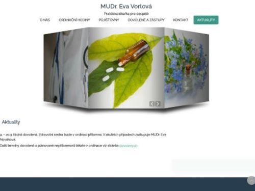 Praktický lékař pro dospělé - MUDr. Eva Vorlová