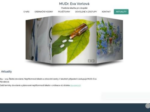Praktický lékař pro dospělé - MUDr. Eva Vorlová