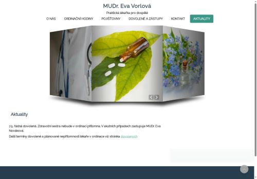 Zobrazit webové stránky Praktický lékař pro dospělé - MUDr. Eva Vorlová
