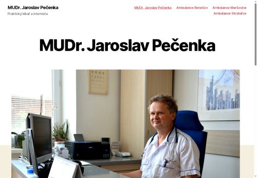 Zobrazit webové stránky Praktický lékař pro dospělé a interní ambulance - MUDr. Jaroslav Pečenka