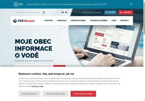 Zobrazit webové stránky Vodovody a kanalizace Beroun, a.s.