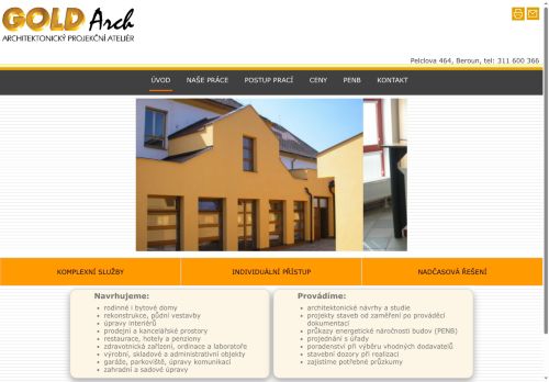 Zobrazit webové stránky GOLDArch - architektonický projekční ateliér