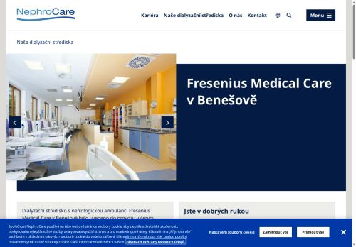 Zobrazit webové stránky Dialyzační středisko s nefrologickou ambulancí Fresenius Medical Care Benešov