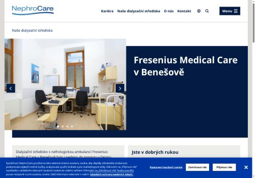 Zobrazit webové stránky Dialyzační středisko s nefrologickou ambulancí Fresenius Medical Care Benešov