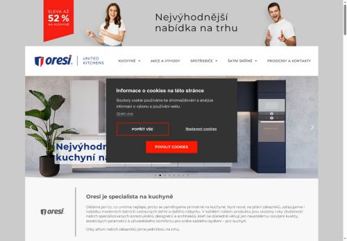Zobrazit webové stránky Kuchyně Oresi