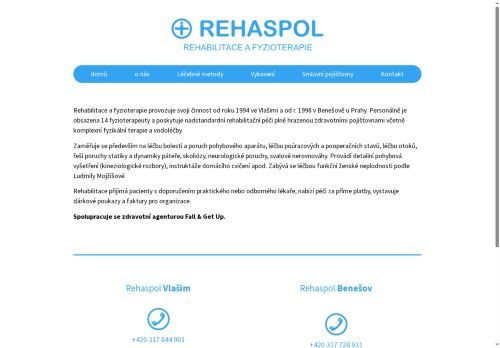 Zobrazit webové stránky Rehabilitace a fyzioterapie REHASPOL Benešov