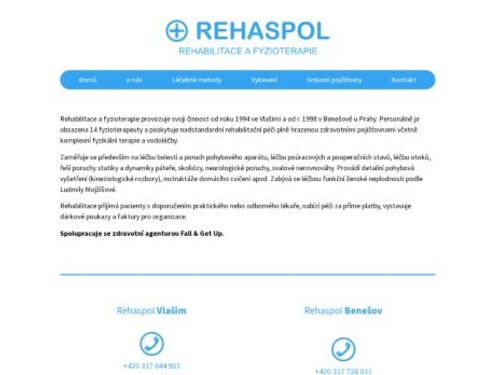 Rehabilitace a fyzioterapie REHASPOL Benešov