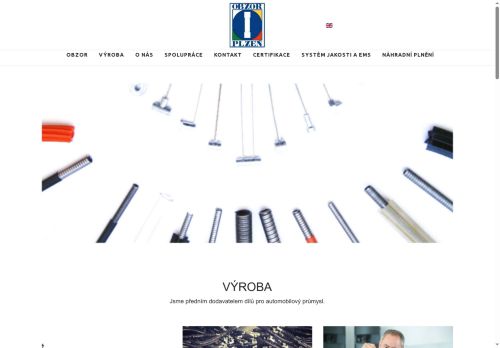 Webové stránky OBZOR Automotive, družstvo, Plzeň