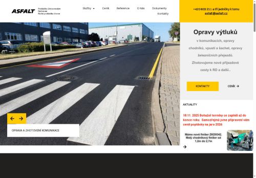Zobrazit webové stránky Asfalt - Jiří Pergl