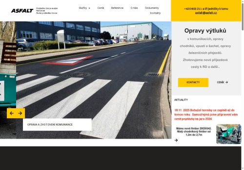 Zobrazit webové stránky Asfalt - Jiří Pergl