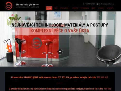 StomatologieBene s.r.o.- MUDr. Zbyněk Doležal, MDDr. Lenka Šašková