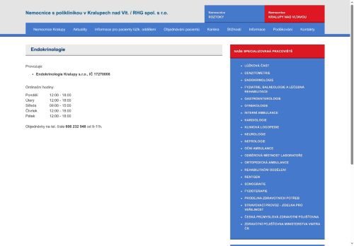 Zobrazit webové stránky Endokrinologie - MUDr. Petr Nový