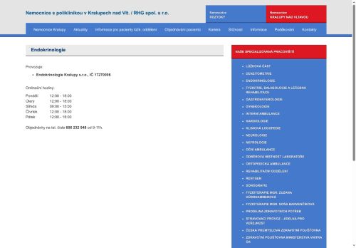 Zobrazit webové stránky Endokrinologie - MUDr. Petr Nový