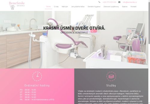 Zobrazit webové stránky Ortodoncie BeneSmile - MDDr. Hana Řeháčková, MDDr. Nina Grégrová
