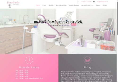 Zobrazit webové stránky Ortodoncie BeneSmile - MDDr. Hana Řeháčková, MDDr. Nina Grégrová