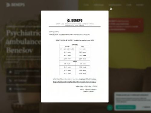 Psychiatrická ambulance BENEPS - MUDr. Katarína Hánělová, MUDr. Halka Korcová, MUDr. Zuzana Řeřichová