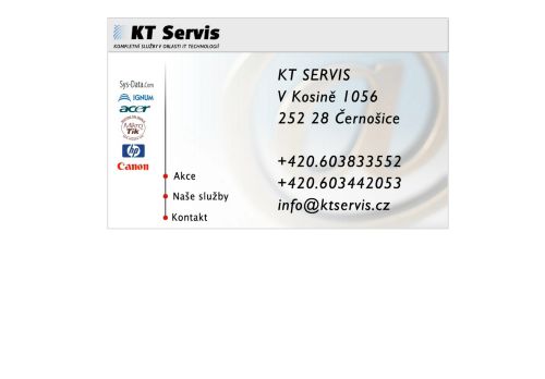 Zobrazit webové stránky KT Servis