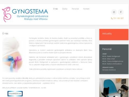 Gynekologie GYNOSTEMA - MUDr. Radek Wohlgemuth, MUDr. Milan Cihlář, MUDr.Tereza Wohlgemuthová